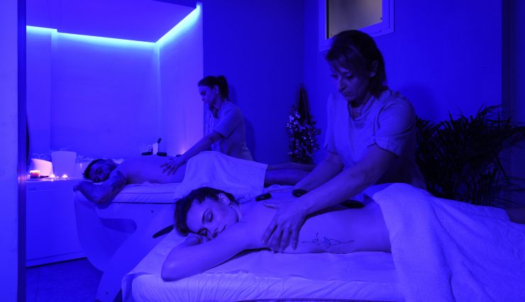 massaggio di coppia presso il centro benessere di La Battigia Resort